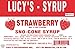 Lucy's Family Owned - Shaved Ice Snow Cone Syrup, Strawberry - 1 Gallon (128oz.)