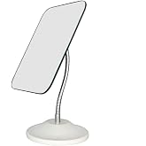 YEAKE Adjustable Flexible Gooseneck Makeup Mirror,360&deg;Rotation Folding Portable Desk Vanity Mirror with Stand Shower Shaving Cosmetic Mirror Square
