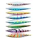 Aorace 8pcs/lot Lead Fish 8 Color Fishing Lures Fishing Tackle Knife Jigging Metal JIG 65g-2.3oz