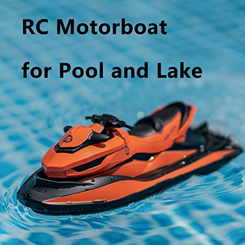 Sanwillco Velocity RC Boat Remote Control Motorboat for Pools and Lakes, 6+ mph 2.4 GHz Racing Boats for Kids and Adults, Improved Waterproof Design, Gifts for Boys Girls with Water Sensing