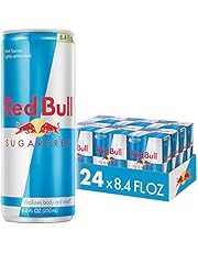 Red Bull Energy Drink Sugar Free 24 Pack of 8.4 Fl Oz, Sugarfree (6 Pack of 4)