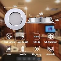 Aloveco Led Rv Lights 12v Led Lights Dimmable Ultra Thin Rv