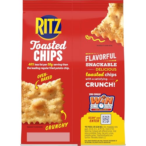 RITZ TOASTED CHIPS SOUR CREAM AND ONION CRACKERS, 8.1 OZ