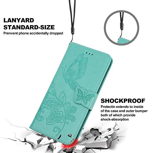 image for iPhone 11 2019 Case, Futanwei Butterfly Pattern Premium Leather Flip W