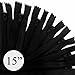KGS Nylon Zippers for Sewing Crafts | Size: 15 Inch | Color: Black | 20 Pieces per Pack | Single Color #3 Nylon Zippers for Making Bags, Pouches, Pillow Covers and Sewing Craft Projects