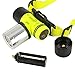 Reiled CREE L2 1200 Lumen Waterproof Safety Headlamp Used for Diving Swimming Hiking Camping Hunting Fishing Underwater Head Light Flashlight with 18650, 18650 Charger, Portable Case, 3AAA Holder