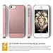 iPhone SE case, elago® [Outift Matrix][Rose Gold] - [Premium Hybrid Construction][Diamond-Cut Aluminum][Spark Design Award] - for iPhone SE/5/5S