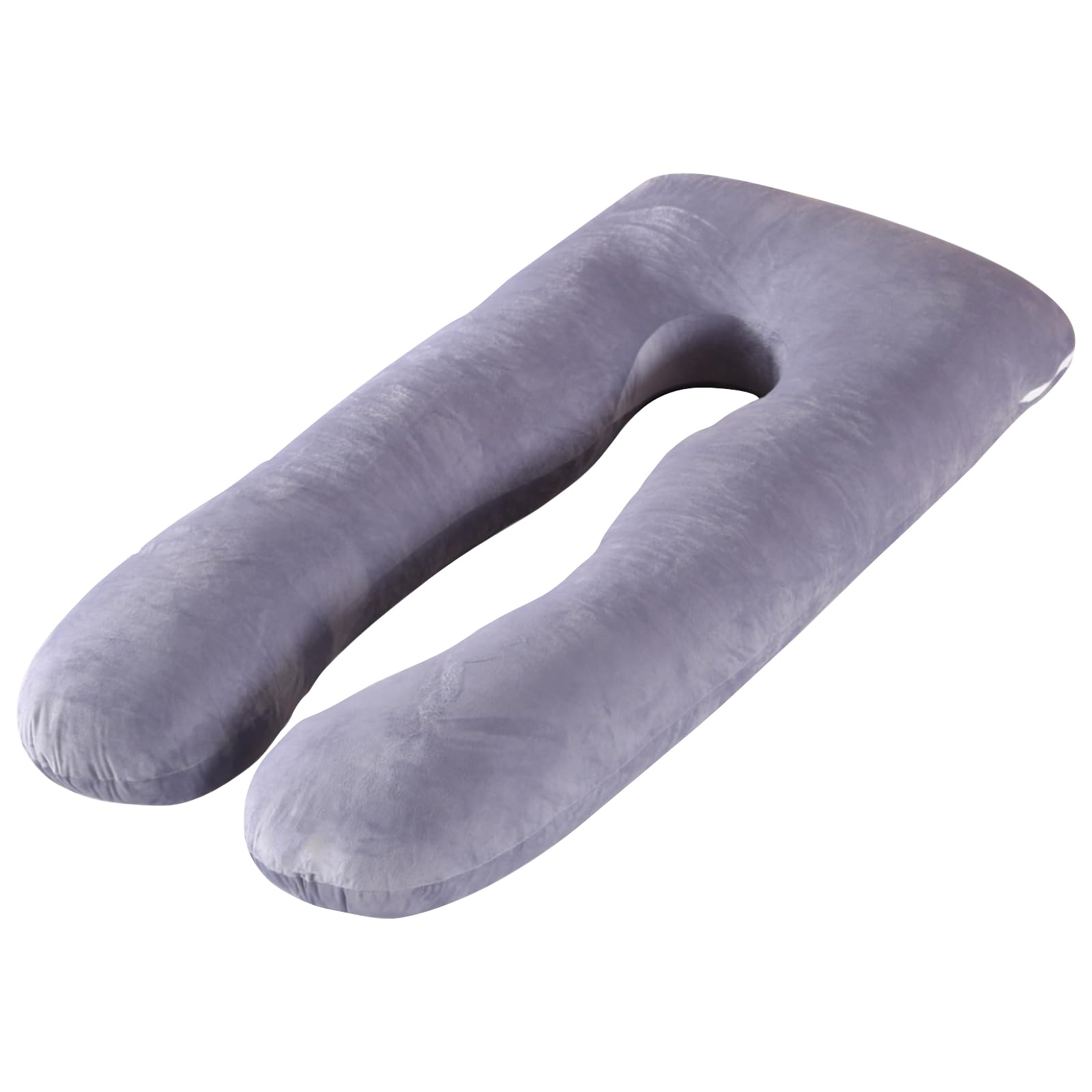 Ewinwotoko 抱き枕 だきまくら クッション U字型抱きまくら 包まれる枕 多機能枕 腰枕 全身枕 授乳クッション 横向き寝 140×80㎝ 洗える 安眠 通気 妊婦 男女兼用 快眠グッズ (グレー)商品画像