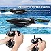 ANTAPRCIS 25km/h RC Boat, 2.4GHz 180° Flip Remote Control Race Boat for Pool Lake Boy Adult, Black