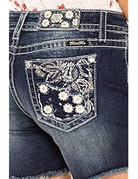Pantalones vaqueros para dama, diseño floral