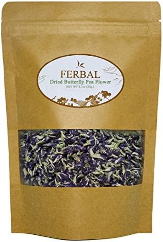 100% Pure Organic Dried Butterfly Pea Flowers Natural Herbal Tea Drink 50g