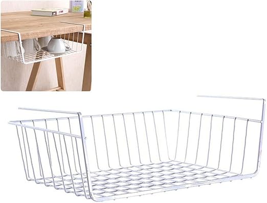 Julyfun Unter Regal-Ablagekorb, hängender Korb-Organisator-entfernbarer