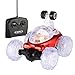YKS Invincible Tornado Twister - Multifunctional Rechargeable RC Acrobatic Stunt Car with LED Lights and Music (Red)