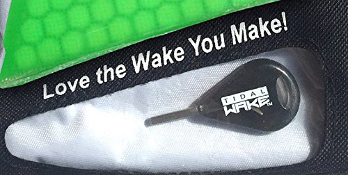Tidal Wake Padded Fin Wallet & Key Fin Storage, Store, Organize & Protect Fin Sets Holds 1-3+ Fins, Key Pocket & Hex Key Included, Holds Fins for Skim and Surf Style Wake Boards and Ocean Shortboards