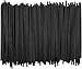Disposable Plastic Coffee Stirrer Straw - 5 Inch Sip Stir Stick (Black, 1,000) primary