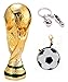 2018 FIFA World Cup Soccer Fans Souvenirs - World Cup Trophy Replica（8 Inch）& Trophy Keychain & World Cup Wallet