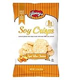 Glenny's Low Fat Soy Crisps, Cheddar, 1.3-Ounce Bags (Pack of 24)