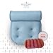 Blue Coast Collection–Bath Pillow for Tub with Konjac Sponge–Large Size for Bathtub, Hot Tub, Jacuzzi, and Home Spa–Non-Slip Luxury Support for Head, Neck, Back and Shoulders, 4 Strong Suction Cups