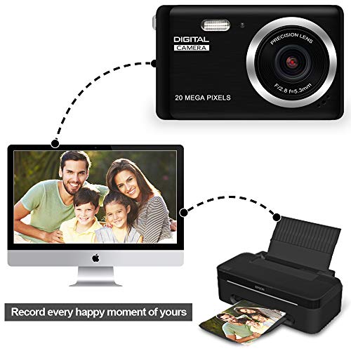 image for KIDSCAM HD Digital Camera, Rechargeable Mini Digital Camera Camera wit