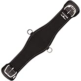 Classic Equine Feather Flex Roper Cinch, Color: Black, Size:28 (FFRCBK28)