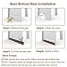 Door Sweep Weather Stripping Self Adhesive Under Door Draft Stopper Sound Proof White 2