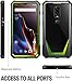 Poetic OnePlus 6T Case, Guardian [Scratch Resistant Back] [Built-in-Screen Protector] Full-Body Rugged Clear Hybrid Bumper Case for OnePlus 6T (2018) - Green