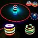 Zehui Flash Gyro Toy Gift for Kids Children LED Light-up Music Wood-Like Peg-top Hand Spinner Plastic