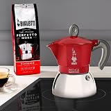 Bialetti New Moka Induction 6 Cups Red Coffee Maker 280 ml Aluminium view 3