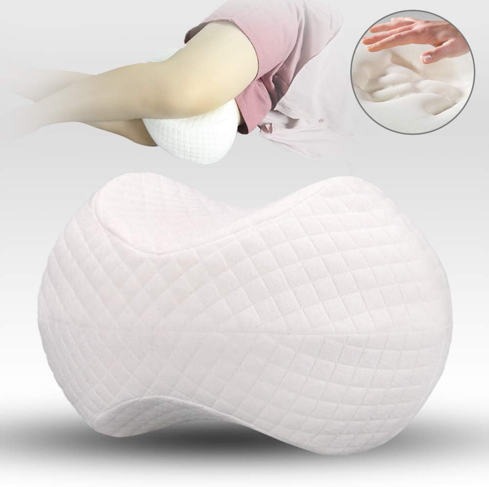 bokemar Small Knee Pillow for Side Sleepers,Memory Foam