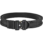 KRYDEX Quick Release Gun Belt 1.75 Inch MOLLE Inner &Outer Tactical Battle Belt with D Ring