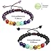 POPSPARK 7 Chakras Braided Rope Bracelet Couple Bracelet