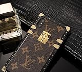 Brown Designer Luxury Stylish Cover Case for iPhone X & XS