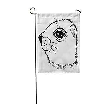 Meofo Groundhog Day Garden Flag Double Sided Gopher Realistic