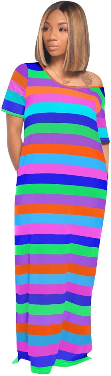 short sleeve maxi t shirt dress