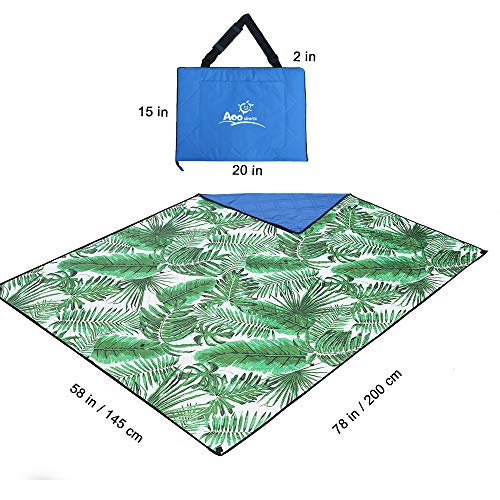 Aoosborts Coconut Picnic Blanket Water Resistant, Beach Blanket Sand