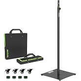 Vondynote Speaker and Lighting Stand Kit Max 71" with Portable Carry Bags | Height Adjustable, 35mm Pole Mount, Flat Base, Easy to Carry, Multi-Purpose