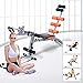 Goplus 6 in 1 Multi-Functional Trainer Twister AB Rocket Abdominal Core Exerciser Adjustable Incline Decline Bench Stepper (Orange)