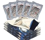 PackFreshUSA One Quart Genuine Mylar Bags with 300cc Oxygen Absorbers with PackFreshUSA LTFS Guide
