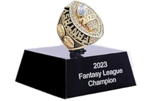 guancrown 2023 Fantasy Football Championship Trophy Ring | Award For Fantasy Football League Winner