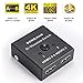 DONGJIAN HDMI Switch 2 Ports Bi-Direction Manual HDMI Switcher 2 x 1/1 x 2 HDMI Hub-HDCP Passthrough No External Power Required, Supports Ultra HD 4K 3D 1080P (HDMI Switcher 2 x 1)