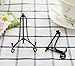 Artliving 3.5 Inch Black Mini Iron Stand Cookie Holder Display Stand Place Card Holder Display Easels at Weddings, Birthday Party (4 pack)