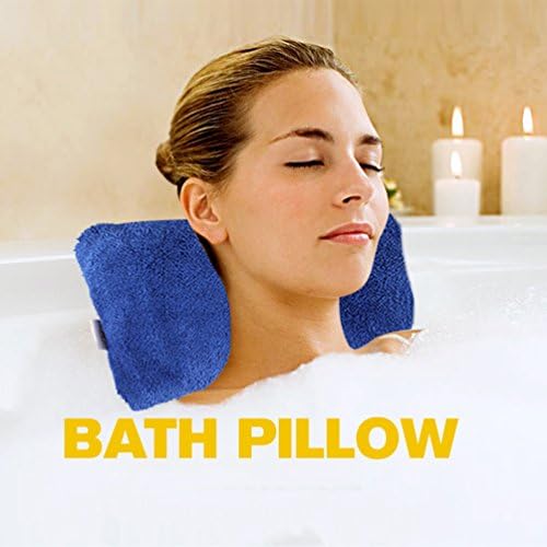 Super Soft Bath Pillow, Sunfresh Luxury Spa Bath Pillow with Head Neck Shoulder and Back Support, Bathtub Spa Bath Pillow with Large Suction Cups to Grip the Tub