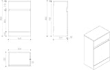 Artis Grey Gloss Back to Wall Toilet Unit 500x320mm Stylish Design view 2