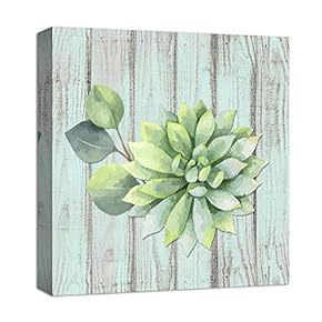 Canvas Wall Art for Living Room,Bedroom Home Artwork Paintings Succulent Ready to Hang - 12x12 inches