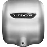 XLERATOR XL-SB Automatic High Speed Hand Dryer with Brushed Stainless Steel Cover, 12.5 A, 110/120 V