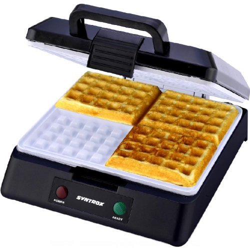 Syntrox Germany Chef Maker XXL Waffle Maker for Belgian Waffles with
