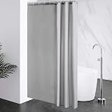 Furlinic Shower Curtain 60x72 Inch Mould Proof Waterproof Polyester Grey with view 5