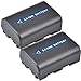 MASIONE 2 Pack 1800mAh High Capacity Battery for Sony M Type NP-FM30 NP-FM50 Equivalent Camcorder Digital Camera Battery DSC-S30 DSC-S85 F707 F717 F828