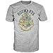 Harry Potter Hogwarts Crest Mens Grey T-Shirt