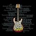 Amazing Guitar T-Shirt,Black,Medium
